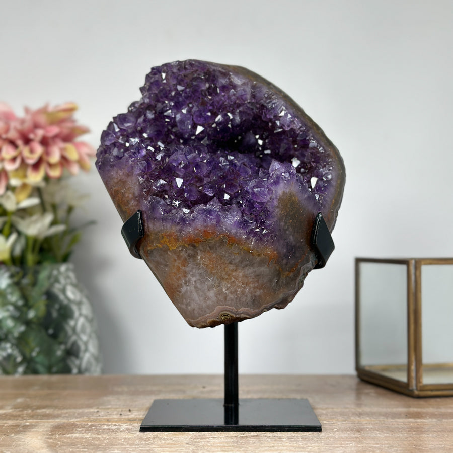 Beautiful Amethyst Cluster on a Stand 2024