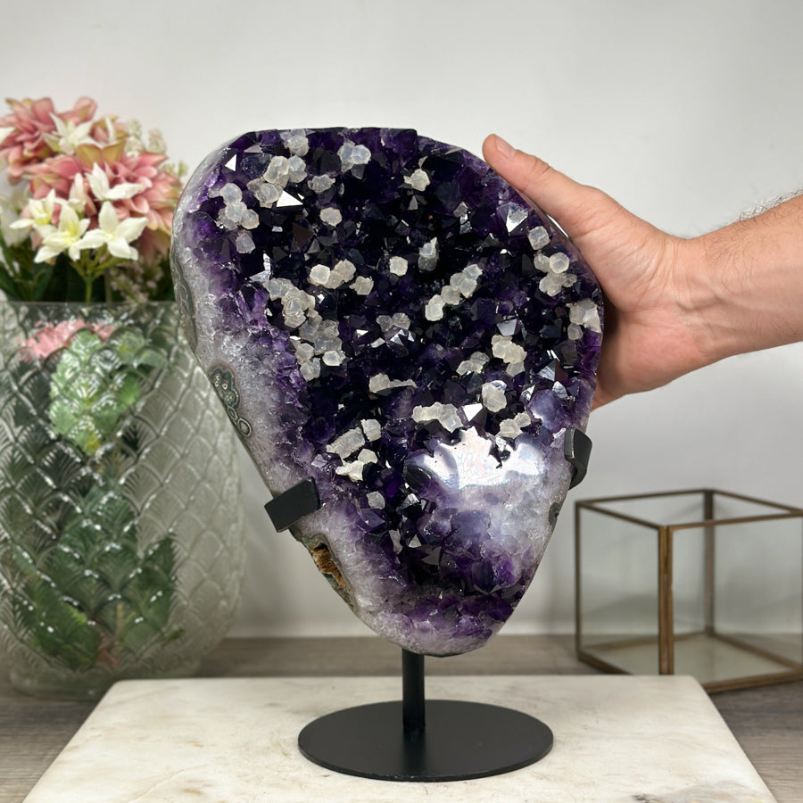 A+ Grade Natural Large Amethyst Crystal Specimen full of Stalactites - MWS0899