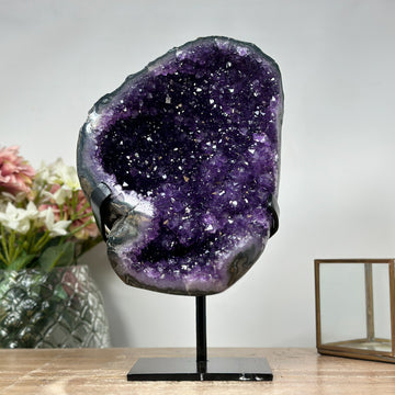 Top Quality Uruguayan Amethyst Geode, Perfect for Meditation Altar - MWS0997