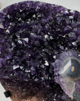 Deep Purple Amethyst Cluster with Stalactite Eye Formation - MWS1436