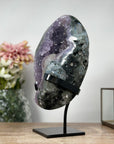 Beautiful Amethyst Geode with Unique Calcite Crystal Formation - MWS1056