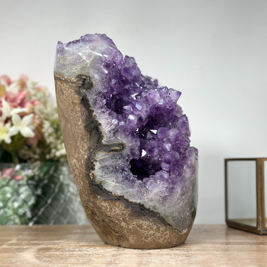 Large Amethyst Cathedral with Stalactite Formation - CBP0425