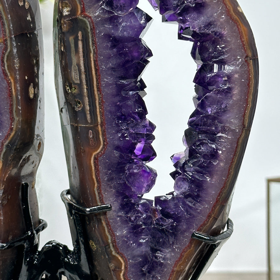 Outstanding Amethyst Butterfly Portal - Unique Centerpiece - MWS0913