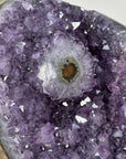 Natural Amethyst Crystal Geode with Stalactite Eye Formation - MWS1344