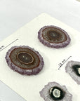 High-Quality Amethyst & Agate Stalactite Slices for Jewelers - Wholesale Bulk Pack - STS0003