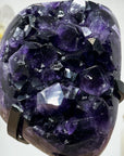 AAA Grade Natural Amethyst Cluster with Metal Stand - MWS1622