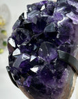 AAA Grade Natural Amethyst Cluster with Metal Stand - MWS1622