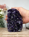 A+ Grade Natural Amethyst Cathedral, Deep Purple Crystals - CBP1054