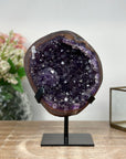 Amethyst & Agate Geode: Sophisticated Office Decor Highlight - MWS0787