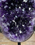 A Grade Natural Amethyst Geode, Metalic Stand Included - MWS1661