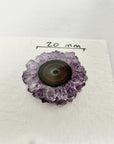 Unique Amethyst, Quartz & Green Jasper Stalactite Slices Set - Natural Crystal for Handmade Jewelry - STS0015