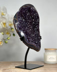 Outstanding Galaxy Amethyst & Agate Geode - MWS1587