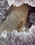 Beautiful Natural Amethyst & Agate Stone Tower Geode with Large Calcite Crystal Formation  - STP0161