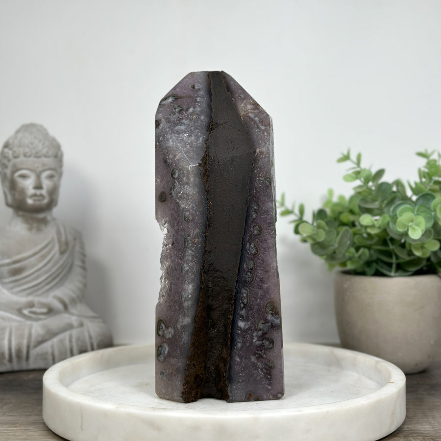 Large Natural Amethyst Stone Tower  - STP0171