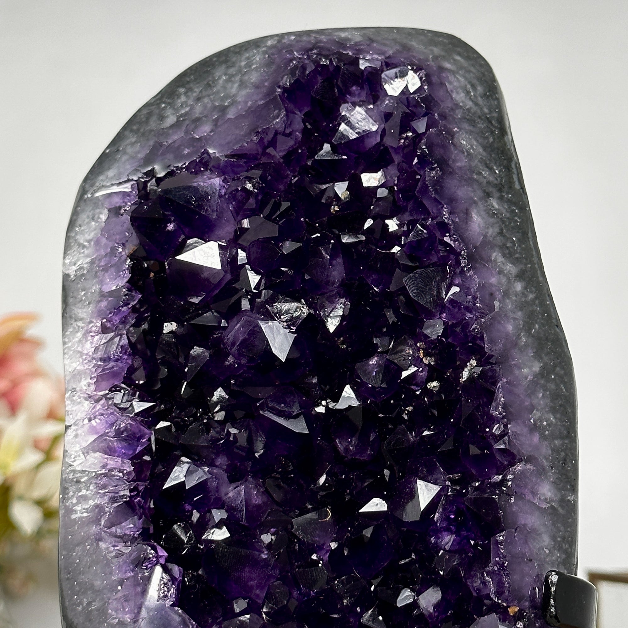 Premium Quality Natural Deep Purple Amethyst Stone, Perfect for Your Yoga and Meditation Space - MWS0954