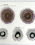 High-Quality Amethyst & Agate Stalactite Slices for Jewelers - Wholesale Bulk Pack - STS0003