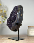 Beautiful Amethyst & Blue Agate Geode with Rare Formation - MWS1638