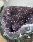 Natural Amethyst Geode, Metallic Stand Included - MWS1396