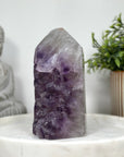 Natural Amethyst Stone Tower with Huge Crystals  - STP0151