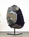 Uruguayan Amethyst Large Geode with Unique Calcite Inclusion - MWS0366