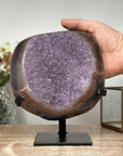 Natural Large Amethyst Geode, Stand Included - AWS1356