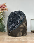 Handcrafted Black Amethyst Cathedral – Ideal for Spiritual Healing and Home Decoration
