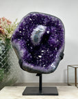 Natural Amethyst Stone Geode with Stalactite Eye Formation - AWS1254