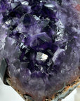 Uruguayan Amethyst & Jasper Cluster with Huge Deep Purple Crystals - MWS1523