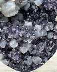 Rare Amethyst Cluster Covered with Calcite Crystals - MWS0915