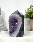 Blue Banded Agate & Amethyst Stone Tower  - STP0141