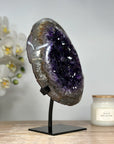 Beautiful Natural Amethyst Geode with Quartz Shell - MWS1652