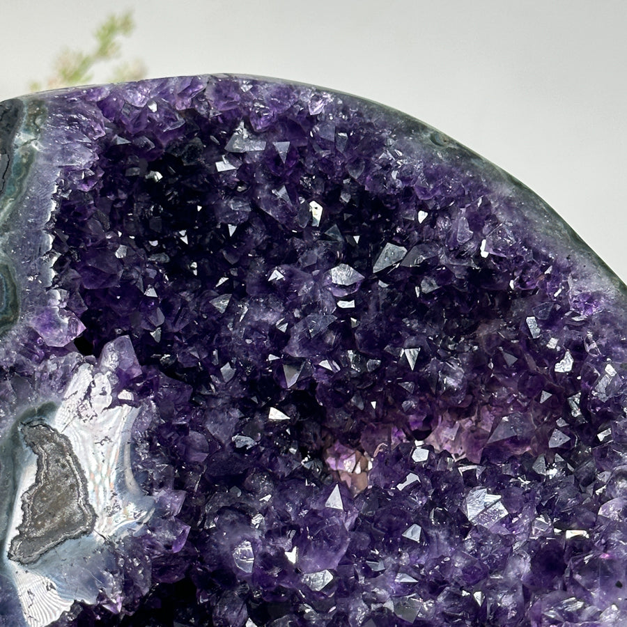 Beautiful Natural Amethyst Geode with Cut Base - CBP0531