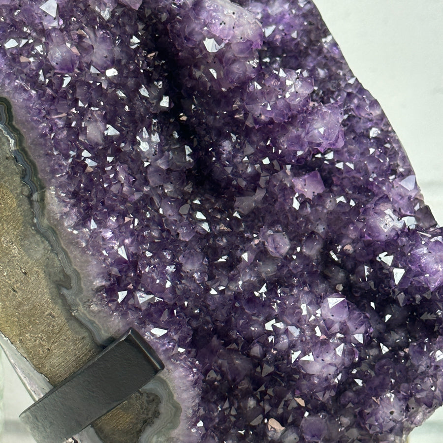 Natural Amethyst Cluster from Uruguay with Beautiful Stalactite Formations - AWS1440