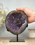 Unique Amethyst Geode with Hematite Formation and Beautiful Shell - MWS1416