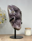 Natural Amethyst & Jasper Crystal Cluster Full of Stalactite Eyes - MWS1387