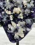 Premium A Grade Amethyst Cluster with Square Calcite Formations - MWS0908