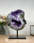 Natural Amethyst Geode with Green Jasper Shell - AWS1074