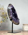 Natural Amethyst Stone Geode with Agate Shell - MWS1611