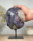 Natural Amethyst Cluster with Calcite Formation - MWS1341