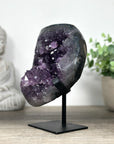 Natural Amethyst Geode with Handmade Stand, Ready to Display Specimen - MWS0106