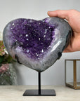 Beautiful Large Amethyst Stone Heart Geode - HST0220