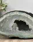 Natural Quartz & Green Jasper Stone Geode: A Tranquil Addition for Harmony and Decor - AMGE0171