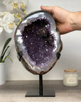 Large Natural Amethyst Geode with Agate Shell - MWS1669