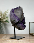 Beautiful Amethyst Cluster with Calcite & Black Hematite Formation - MWS1074