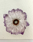 Unique amethyst & Quartz Stalactite Slices Set - Natural Crystal for Handmade Jewelry - STS0020