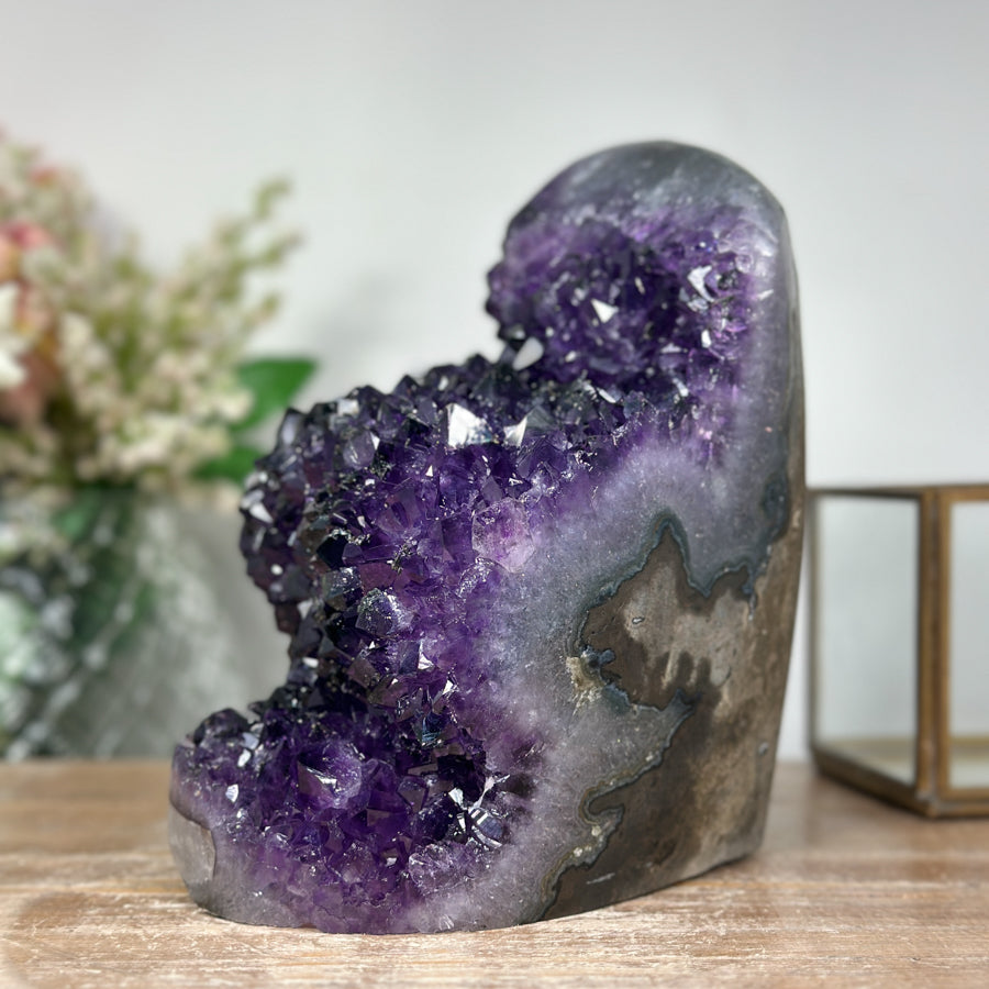 Beautiful Large Genuine Amethyst Cathedral - CBP0839