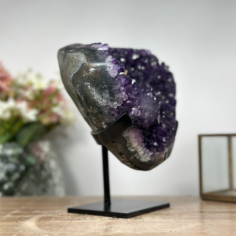 Stunning Large Amethyst Crystal Geode, Perfect for Home Decor - MWS0987