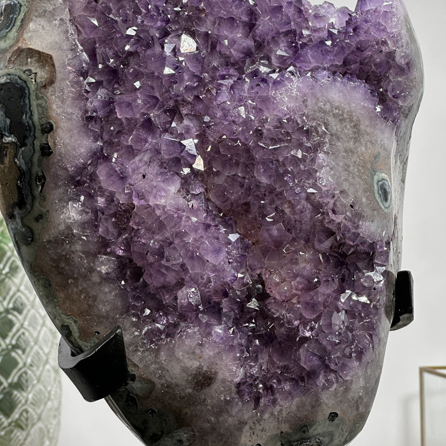 Large Natural Amethyst Cluster, Ready to Display Specimen - AWS1439