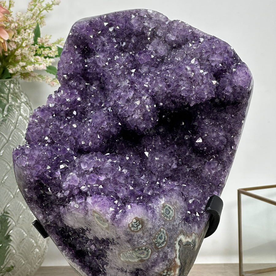 Unique Natural Amethyst Specimen with Stalactite Formations - MWS0896