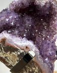 Natural Amethyst Geode with Red Tone Jasper Shell - MWS1402